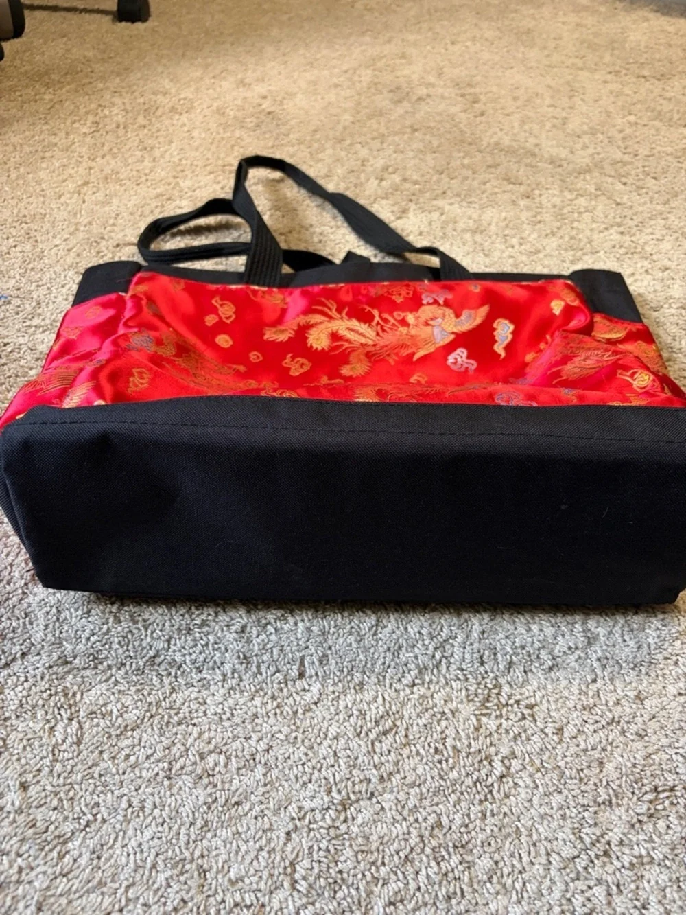 Oriental Red Dragon Tote Bag